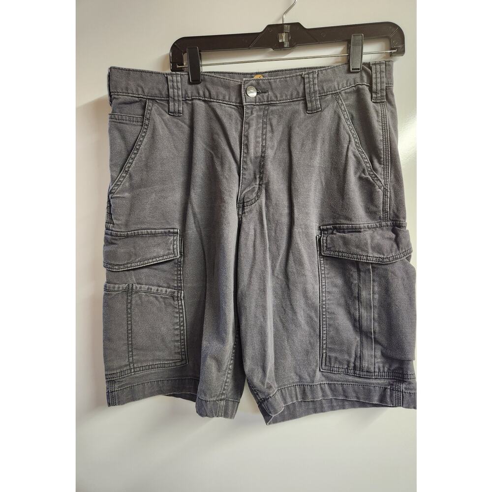 Carhartt Force Broxton Men’s Dark Gray Relaxed Fit Cargo Shorts Size 34